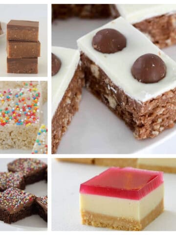 Collage of Thermomix Slice Recipes.