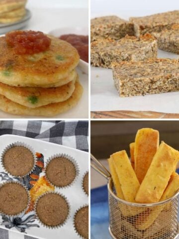 Collage of Nut Free Thermomix Snack Recipes.