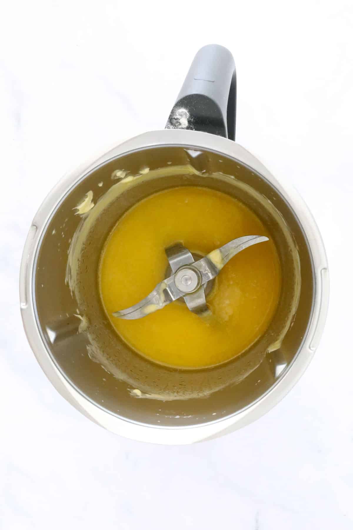 Melted butter in a Thermomix.