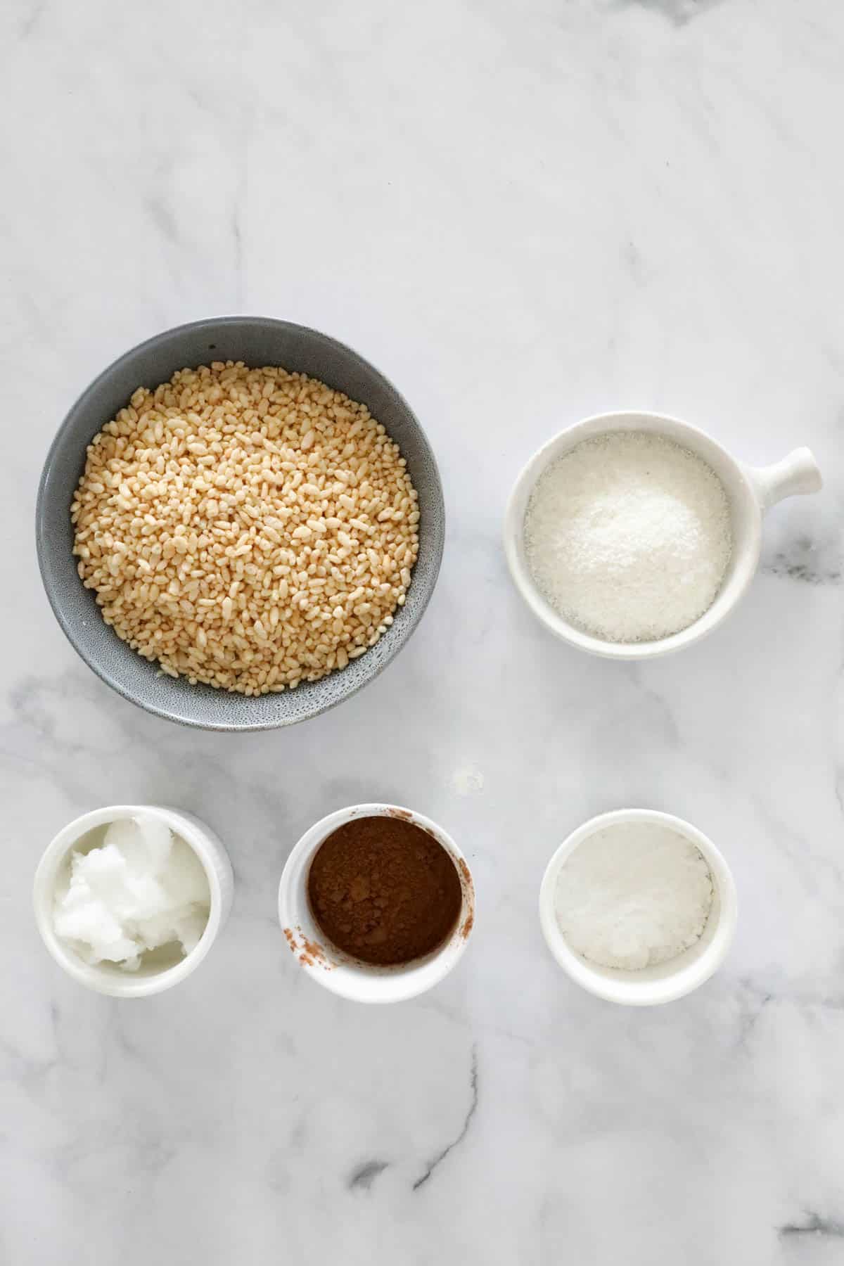 The ingredients for chocolate crackles.