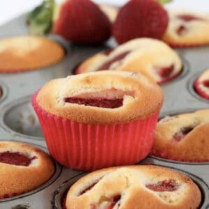 Light and fluffy fruit cupcakes.