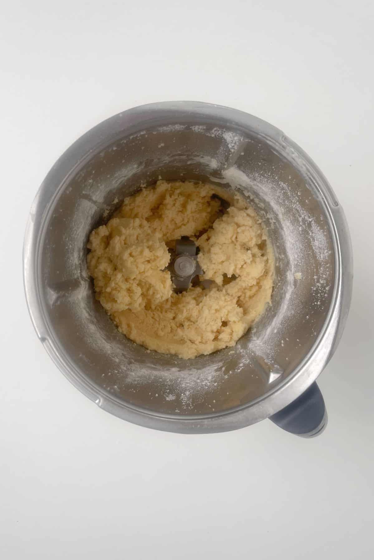 Fairy Biscuit dough in a thermomix bowl.