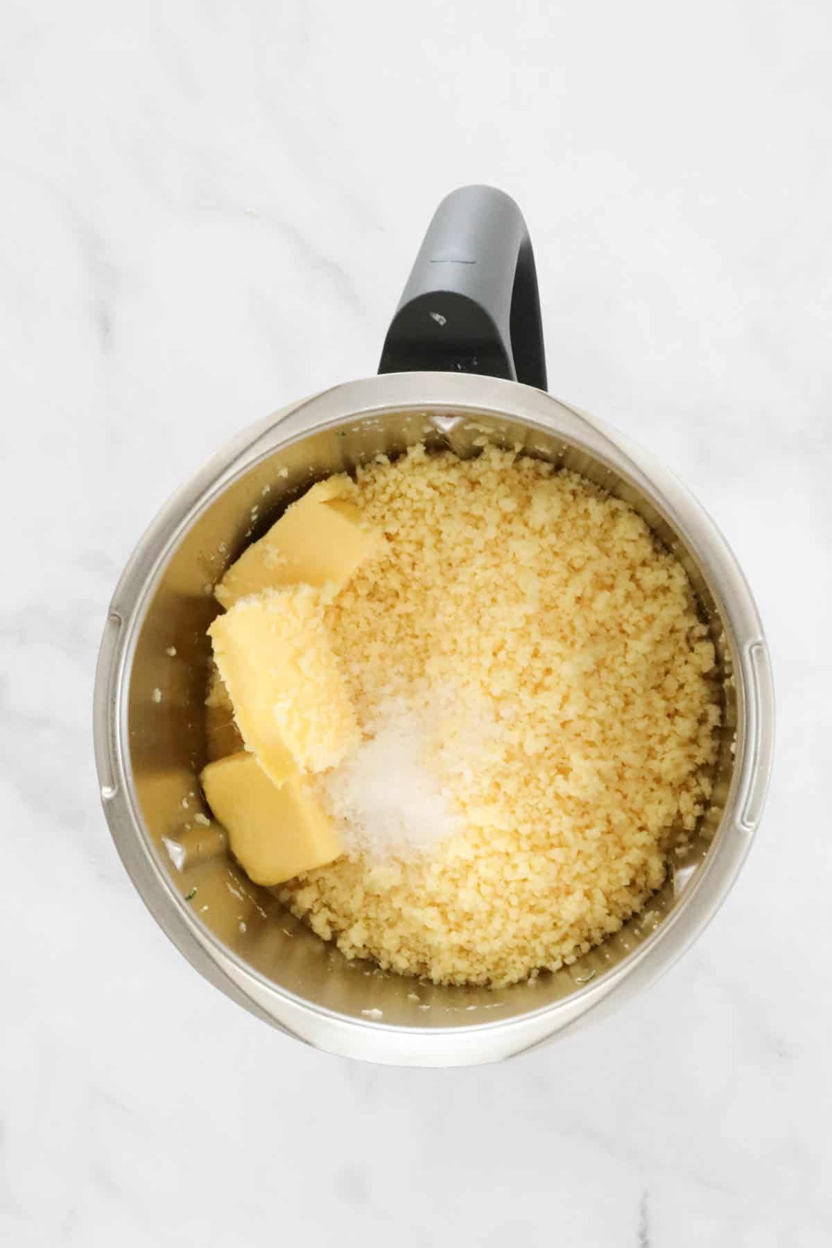 Cheese and butter in a Thermomix.