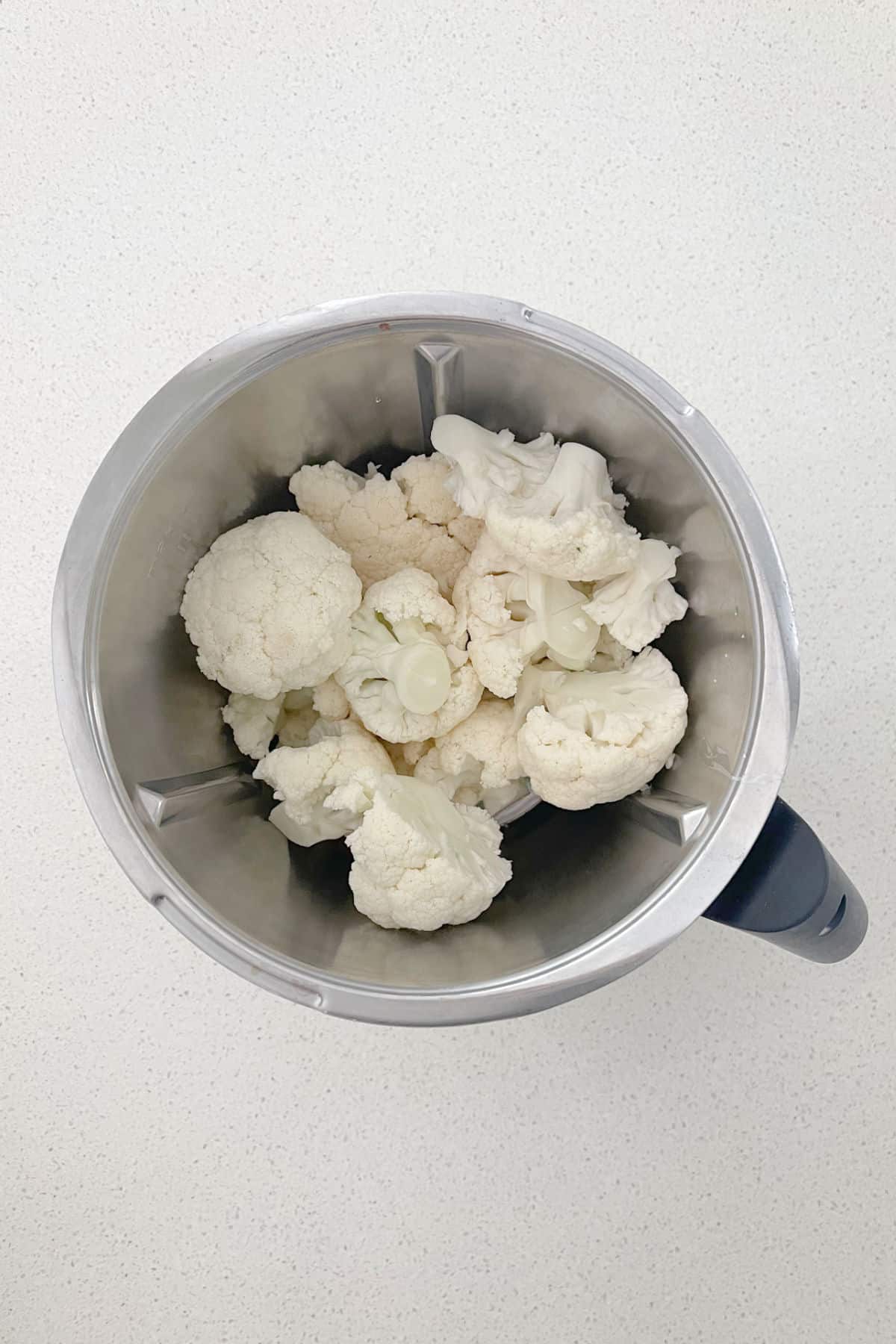 Cauliflower Florets in a Thermomix Bowl.