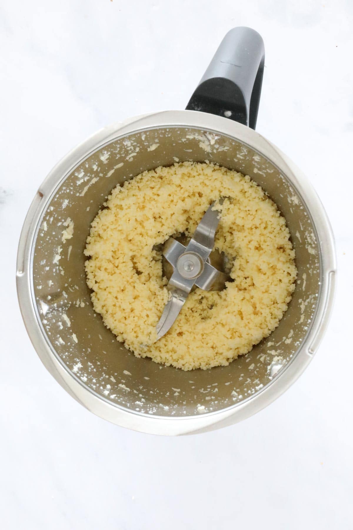 Grated cheese in a Thermomix.