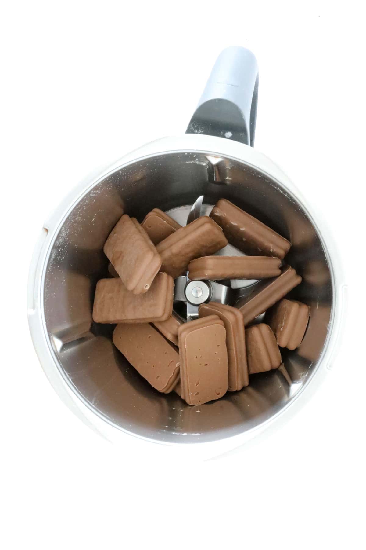 Tim Tam biscuits in a Thermomix.