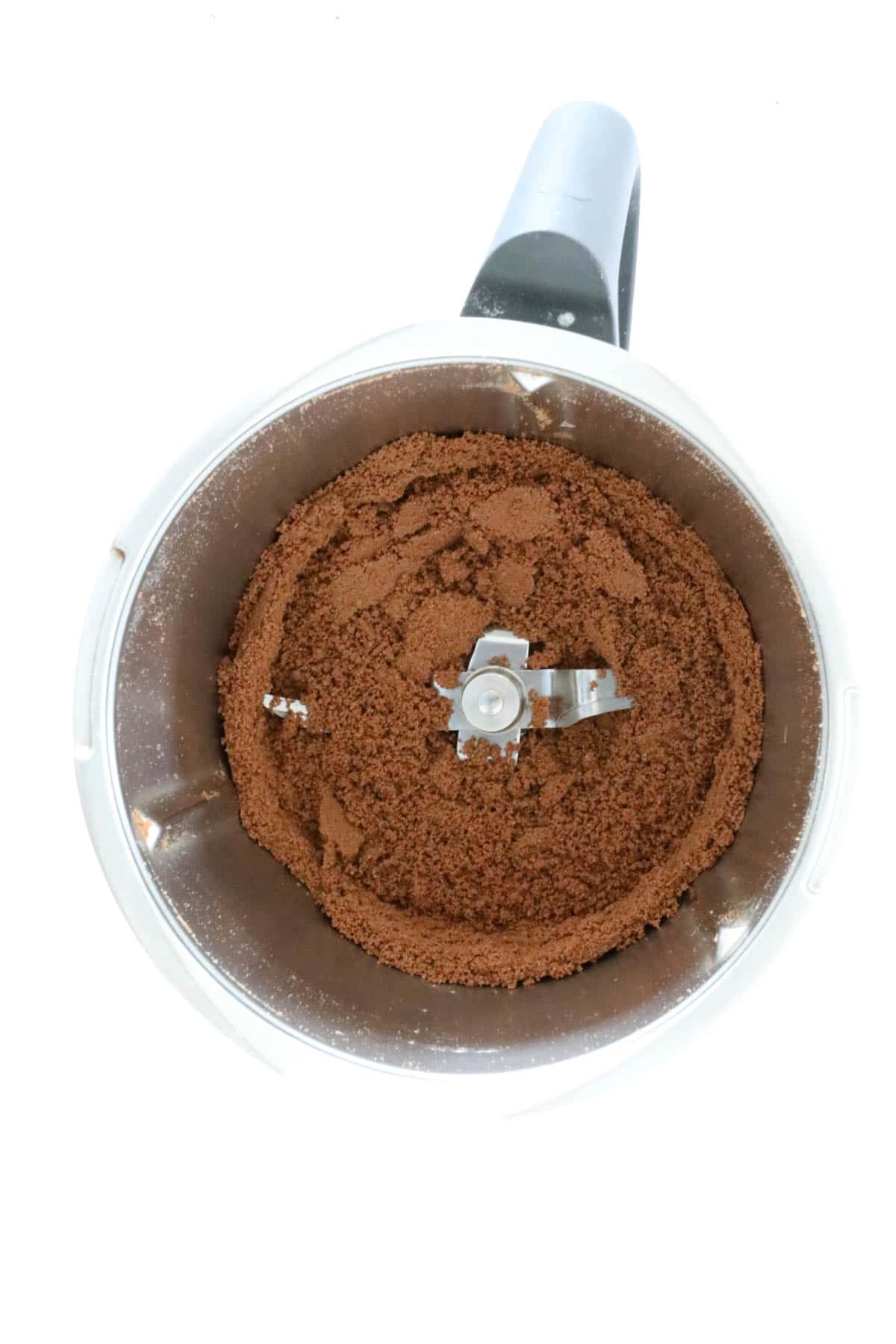 Crushed Tim Tams in a Thermomix.