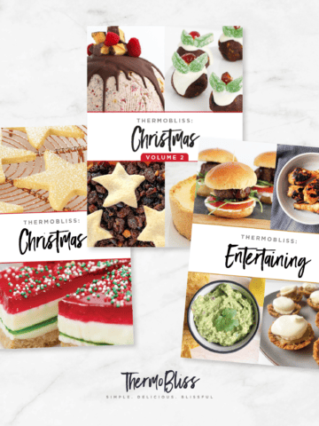 A bundle of Thermomix Christmas and Entertaining Cookbooks.