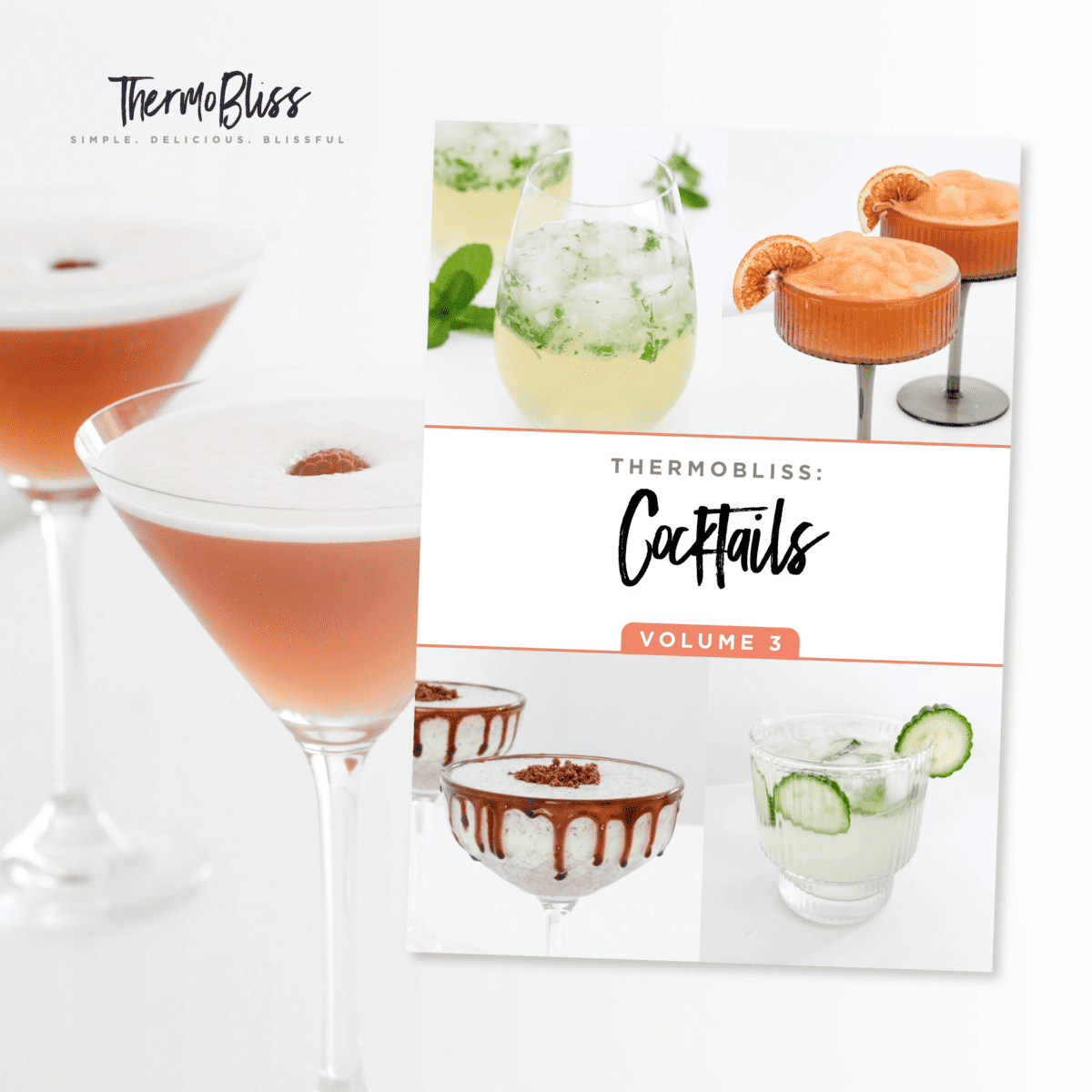 The cover of a cocktails recipes cookbook.