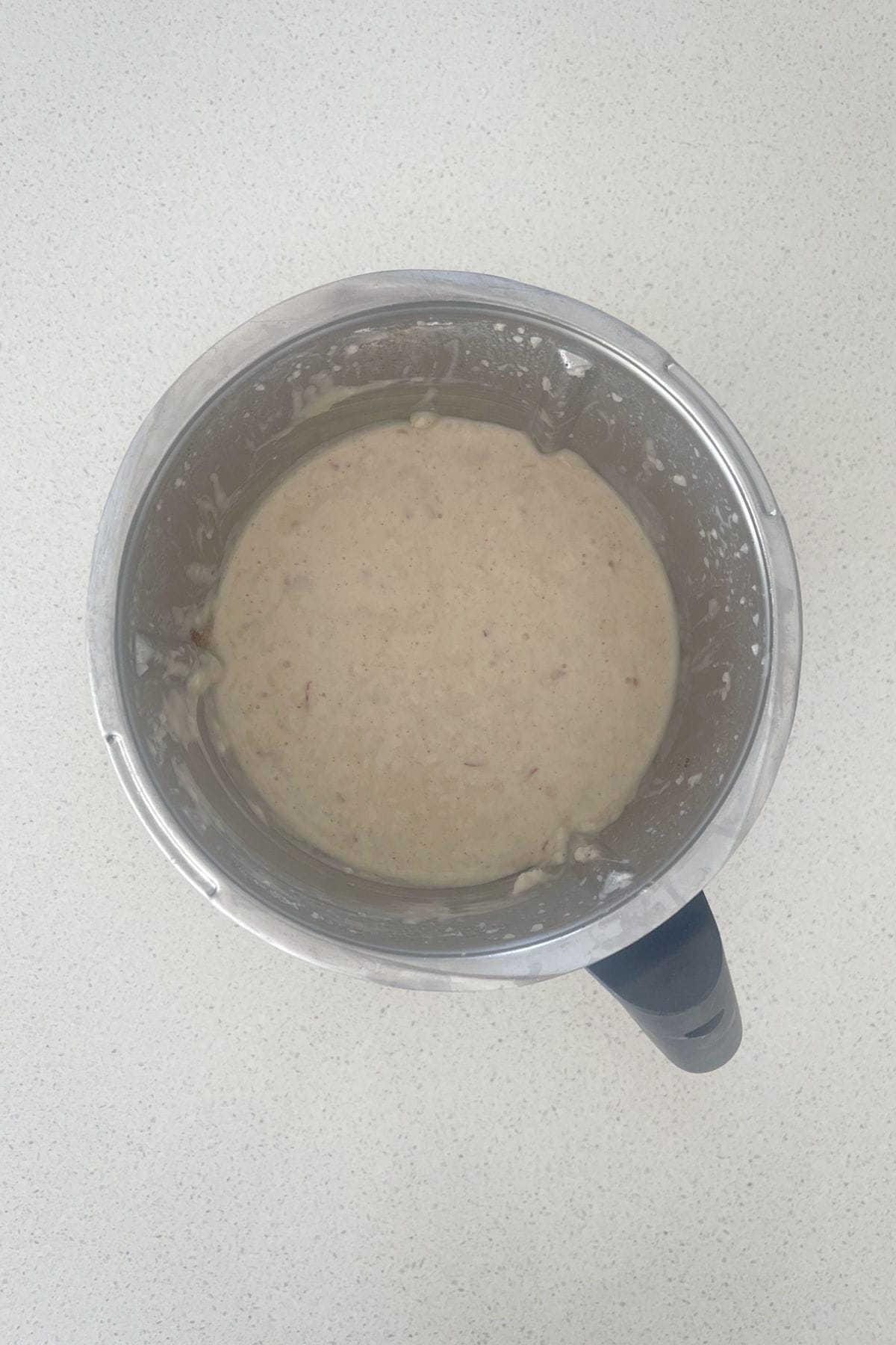 Apple Muffin batter in a thermomix bowl.
