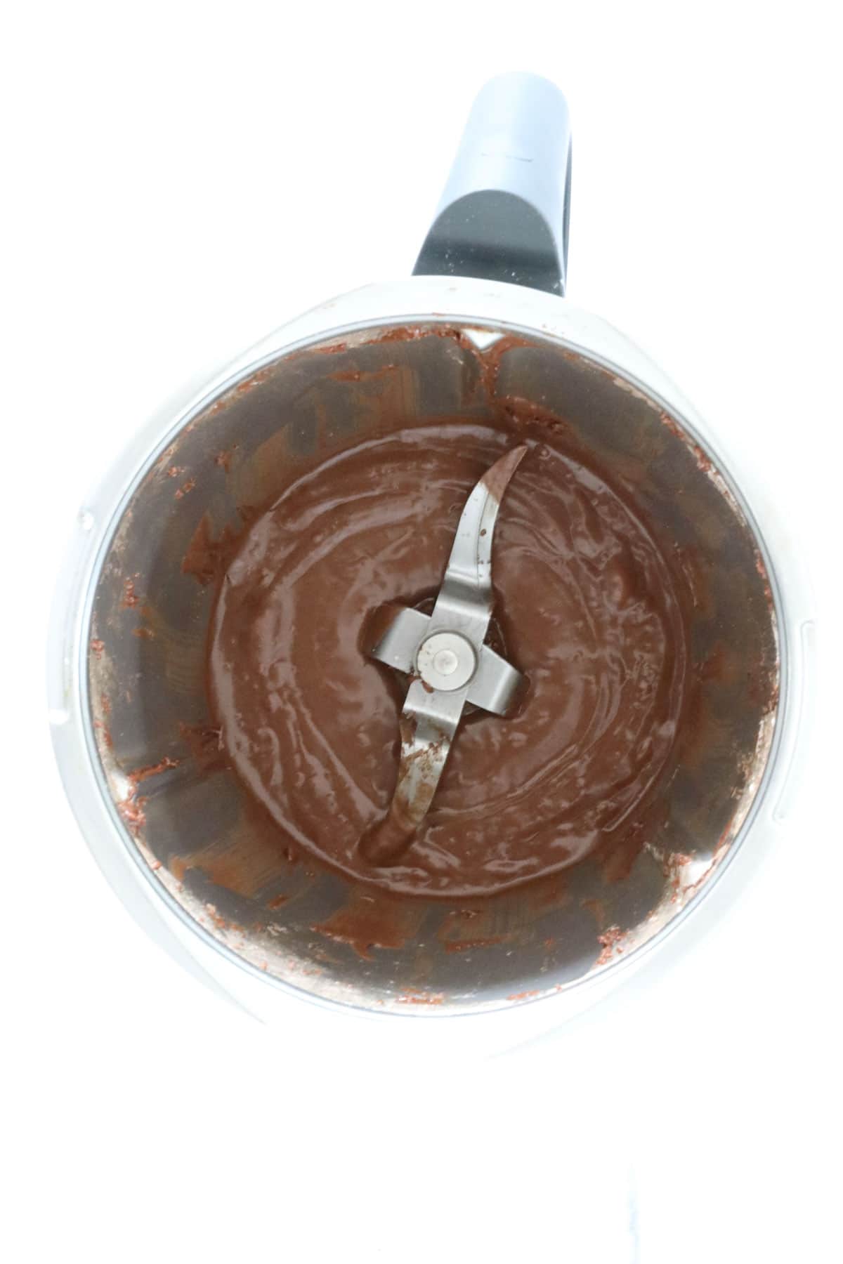 Melted chocolate in a bowl.
