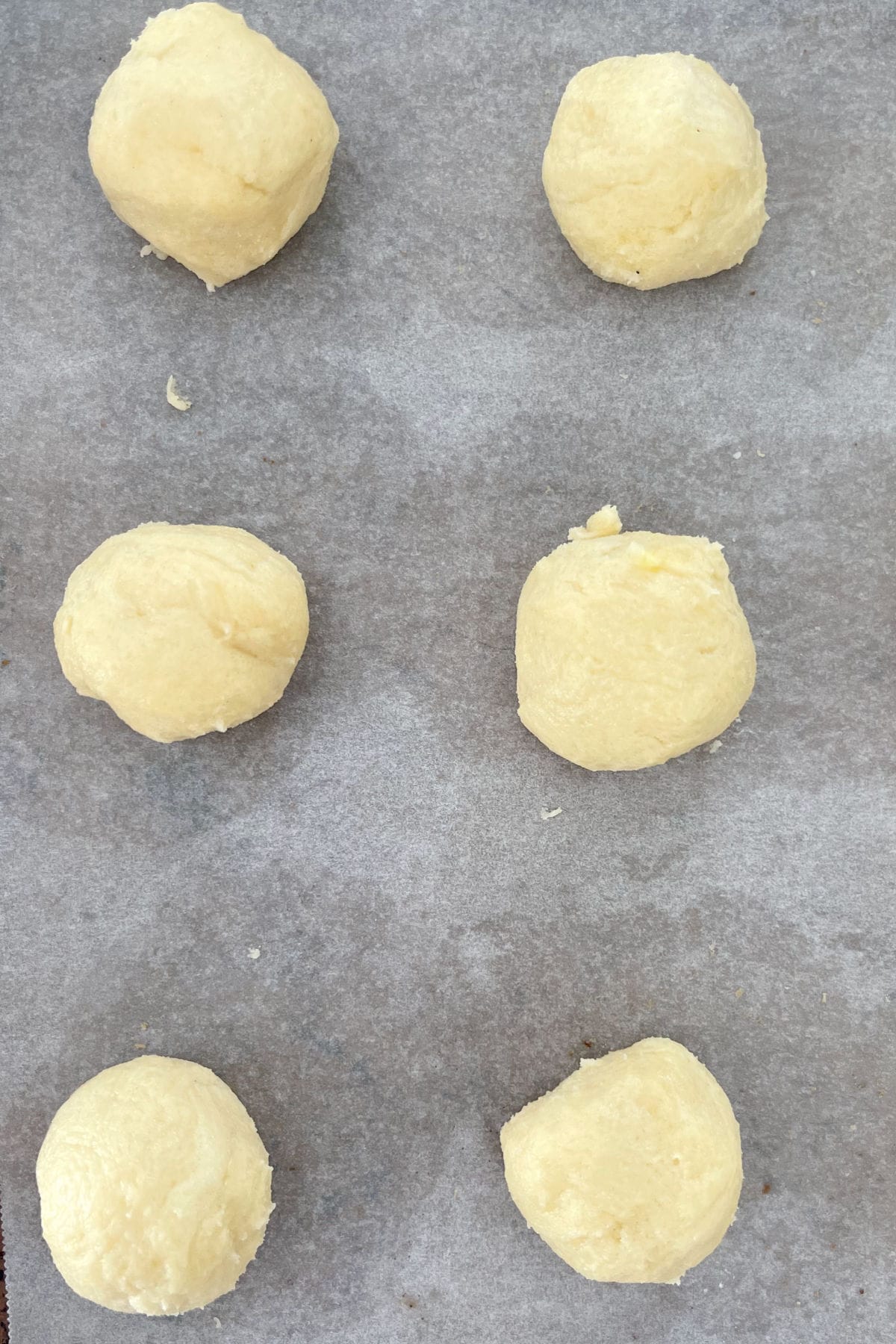 Christmas Biscuit dough on a baking tray.