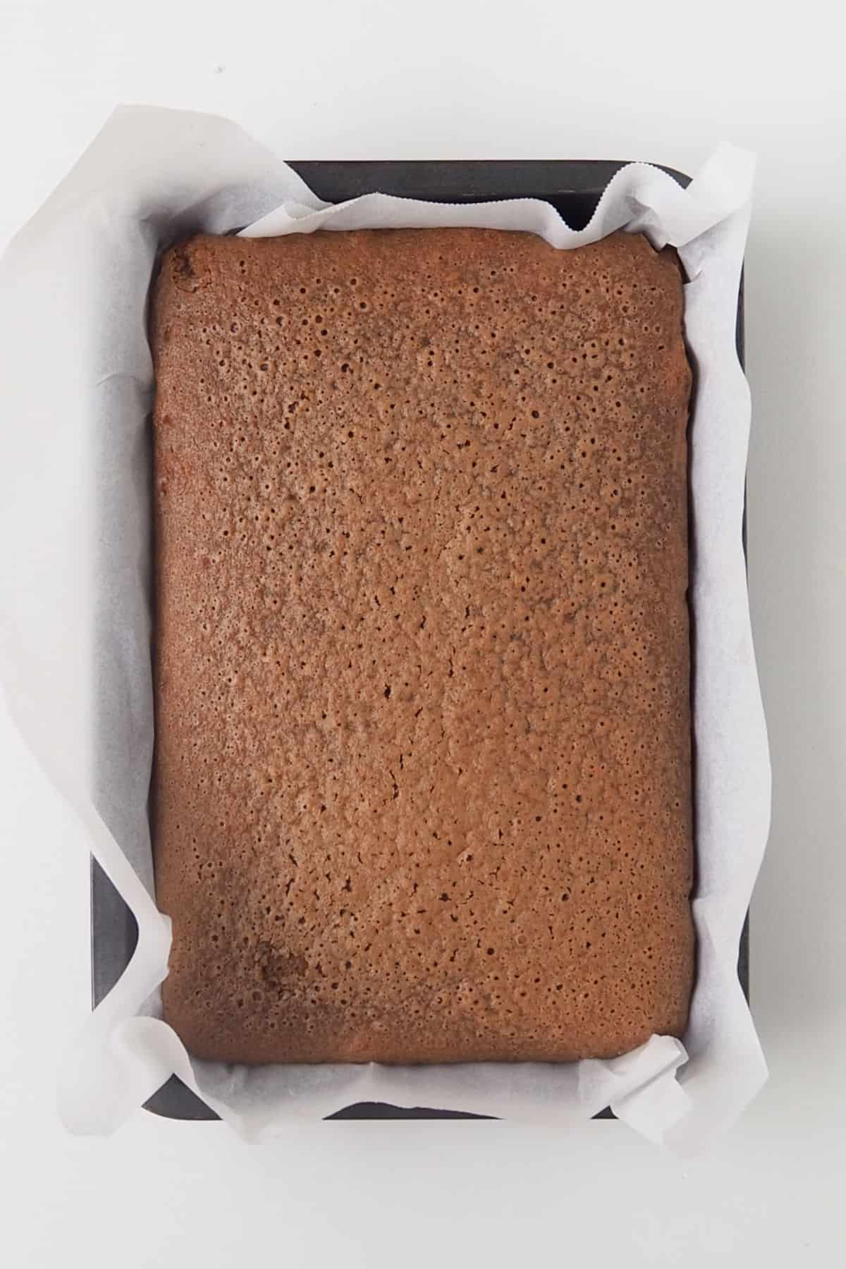 Baked Chocolate Cake.