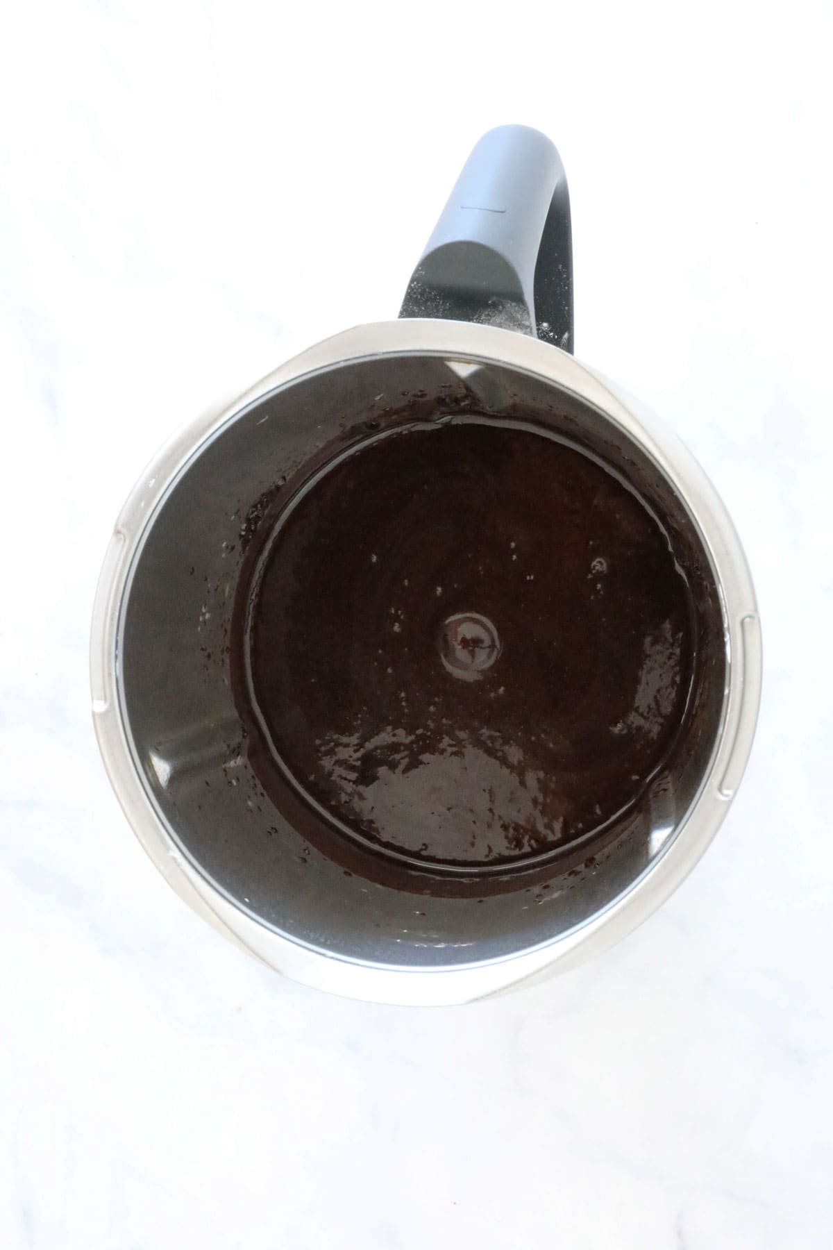 Chocolate mixture in a Thermomix.