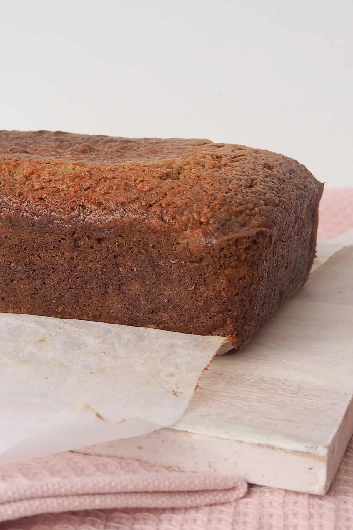 Side view of a Carrot Apple and Zucchini loaf.
