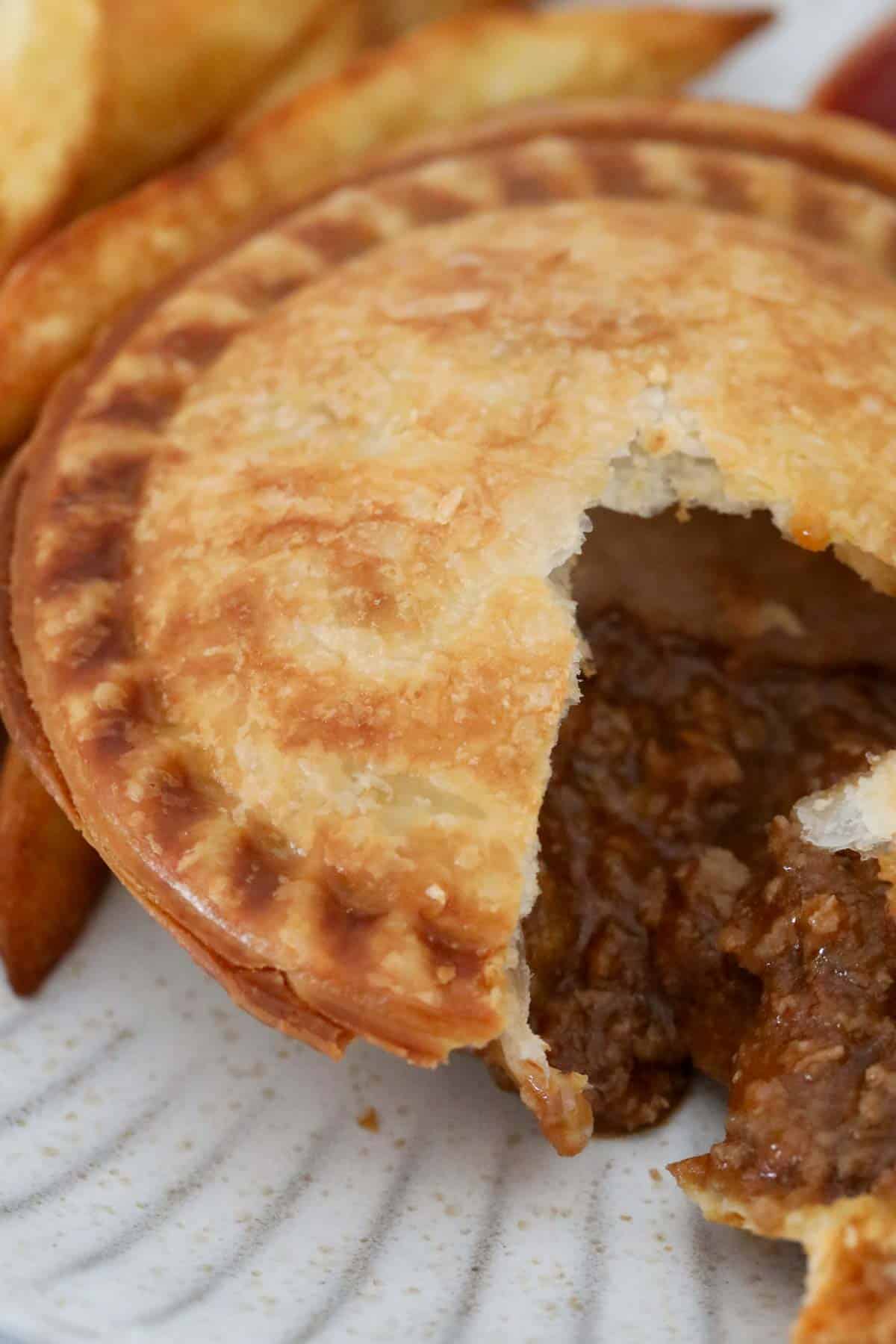 A crispy beef pie.