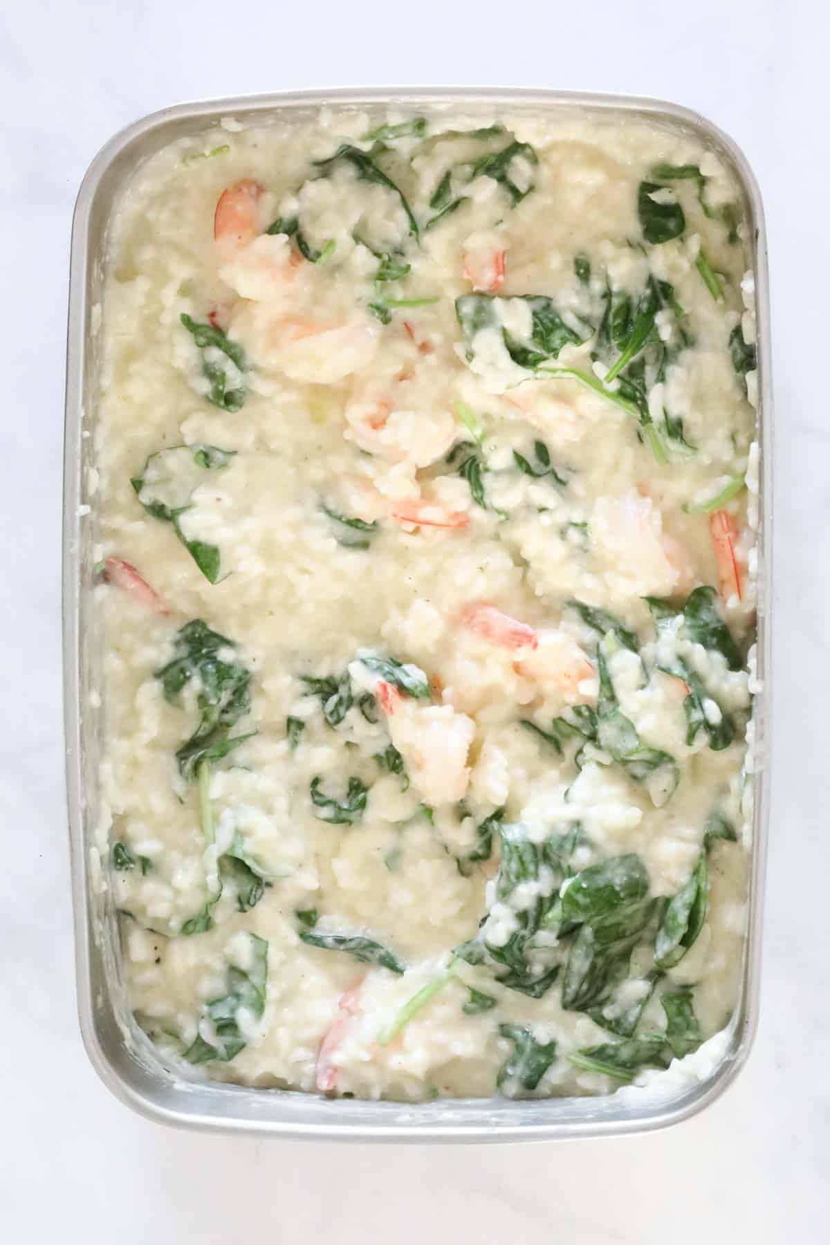 Prawn and spinach risotto in a ThermoServer.
