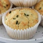 Savoury muffins in paper cases.