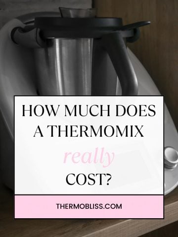 A picture of a Thermomix with the title 'How Much Does A Thermomix Cost?'