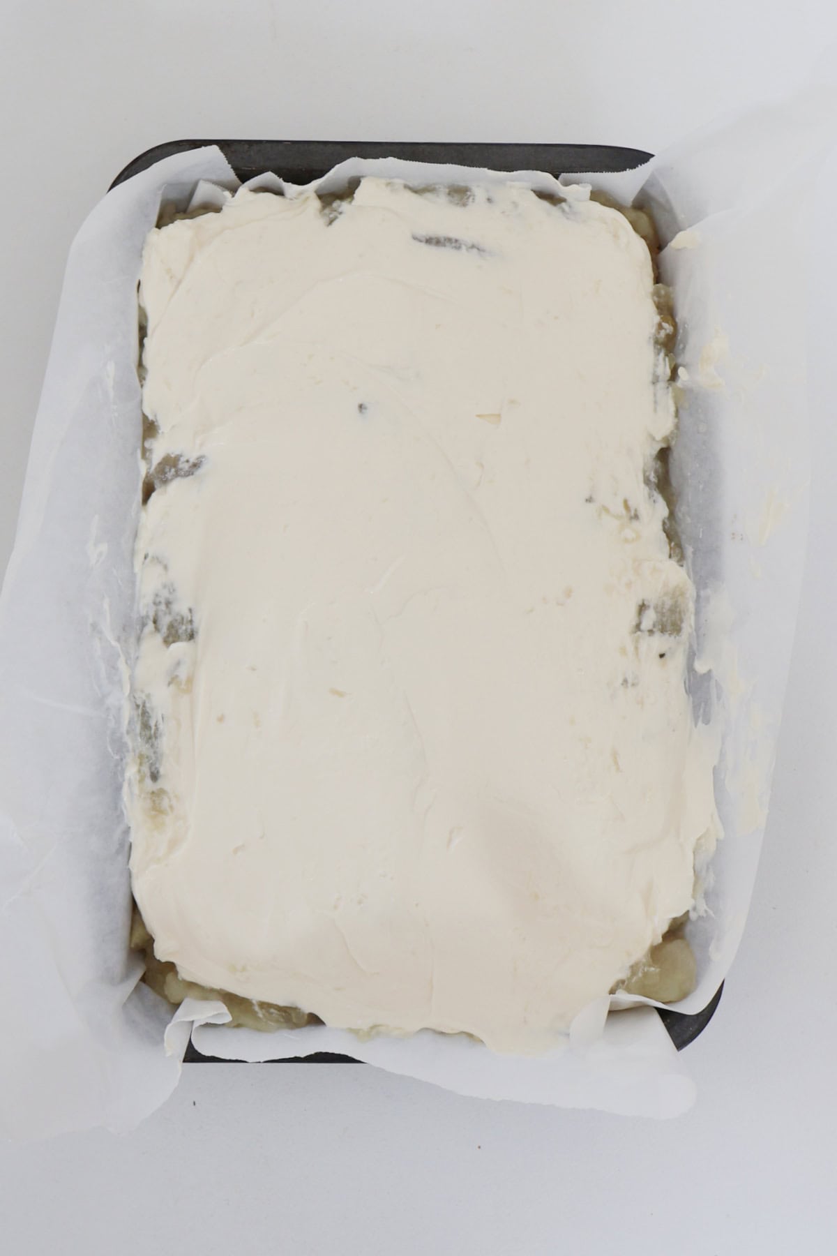 Sour Cream added to top of slice.