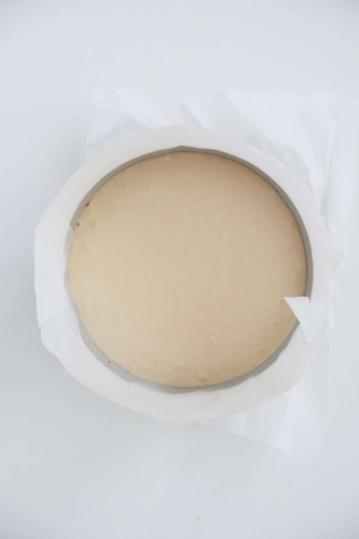 Caramilk Cheesecake in springorm tin not set.